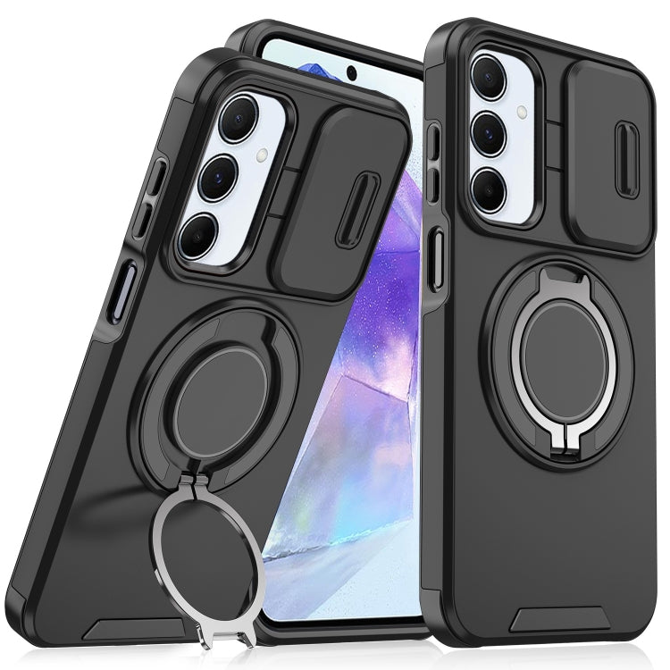 Custodia per telefono con supporto ad anello scorrevole Camshield, For Samsung Galaxy A55 5G, For Samsung Galaxy A35 5G, For Samsung Galaxy A15, For Samsung Galaxy A25 5G Global