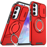Custodia per telefono con supporto ad anello scorrevole Camshield, For Samsung Galaxy A55 5G, For Samsung Galaxy A35 5G, For Samsung Galaxy A15, For Samsung Galaxy A25 5G Global