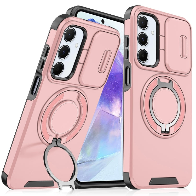 Custodia per telefono con supporto ad anello scorrevole Camshield, For Samsung Galaxy A55 5G, For Samsung Galaxy A35 5G, For Samsung Galaxy A15, For Samsung Galaxy A25 5G Global