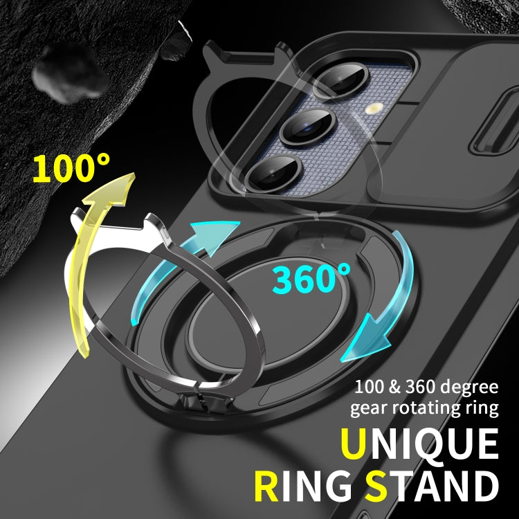 Custodia per telefono con supporto ad anello scorrevole Camshield, For Samsung Galaxy A55 5G, For Samsung Galaxy A35 5G, For Samsung Galaxy A15, For Samsung Galaxy A25 5G Global