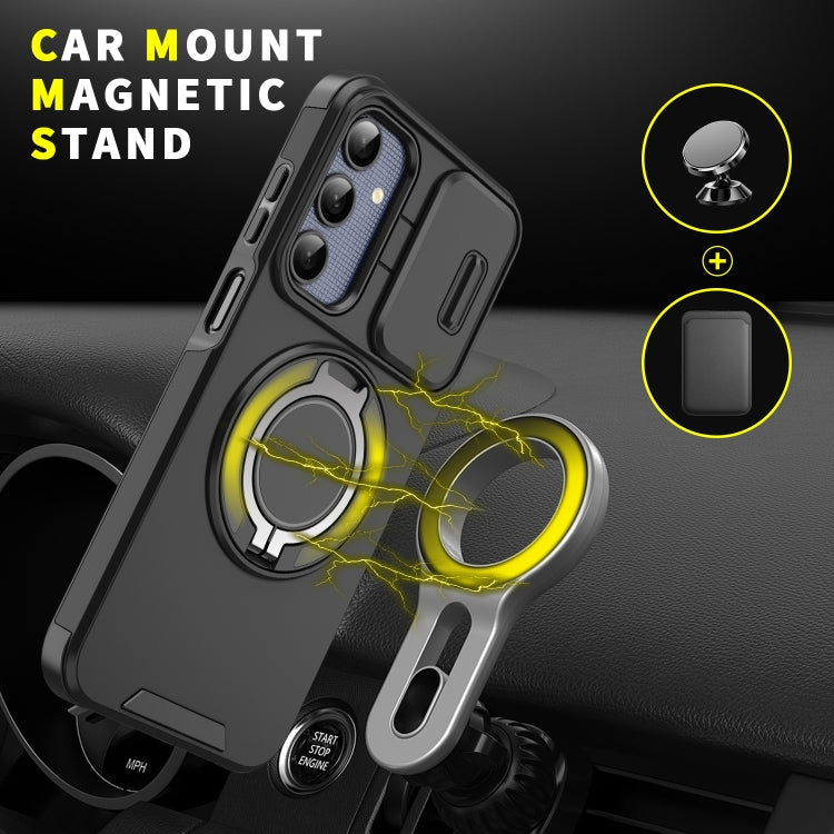 Custodia per telefono con supporto ad anello scorrevole Camshield, For Samsung Galaxy A23 5G, For Samsung Galaxy A14 4G / 5G, For Samsung Galaxy A54 5G, For Samsung Galaxy A13 5G