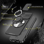Custodia per telefono con supporto ad anello scorrevole Camshield, For Samsung Galaxy A55 5G, For Samsung Galaxy A35 5G, For Samsung Galaxy A15, For Samsung Galaxy A25 5G Global