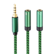 Cavo adattatore audio 2 in 1 da maschio a doppio cavo audio da 3,5 mm + microfono da 3,5 mm, 0.5m, 1m, 2m, 3m