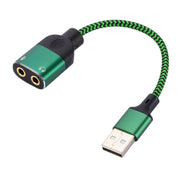 Cavo adattatore audio integrato da USB-A a doppio jack da 3,5 mm, 1m