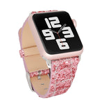 Cinturino pelle glitter per Apple Watch 38-44mm