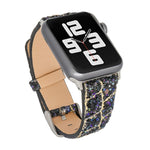Cinturino pelle glitter per Apple Watch 38-44mm