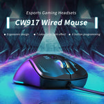 Mouse cablato ONIKUMA CW917 RGB 3600DPI, CW917 Wired Mouse