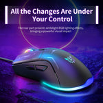 Mouse cablato ONIKUMA CW917 RGB 3600DPI, CW917 Wired Mouse