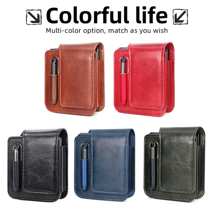 Borsa per telefono antiurto in PU serie VIETAO Retro Thinking, senza penna, For Samsung Galaxy Z Flip 3 / 4 / 5 / 6, For Samsung Galaxy Z Fold 3 / 4 / 5 / 6