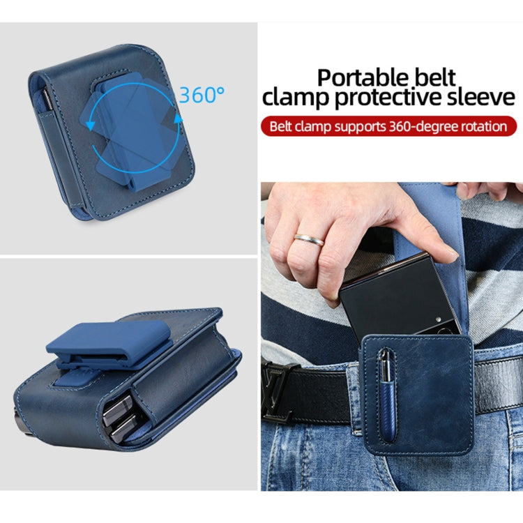 Borsa per telefono antiurto in PU serie VIETAO Retro Thinking, senza penna, For Samsung Galaxy Z Flip 3 / 4 / 5 / 6, For Samsung Galaxy Z Fold 3 / 4 / 5 / 6