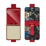 Custodia per telefono a copertura totale con motivo in rilievo integrato VIETAO con cinturino da polso, For Galaxy Z Flip8 5G, For Samsung Galaxy Z Flip7, For Samsung Galaxy Z Flip6, For Samsung Galaxy Z Flip5