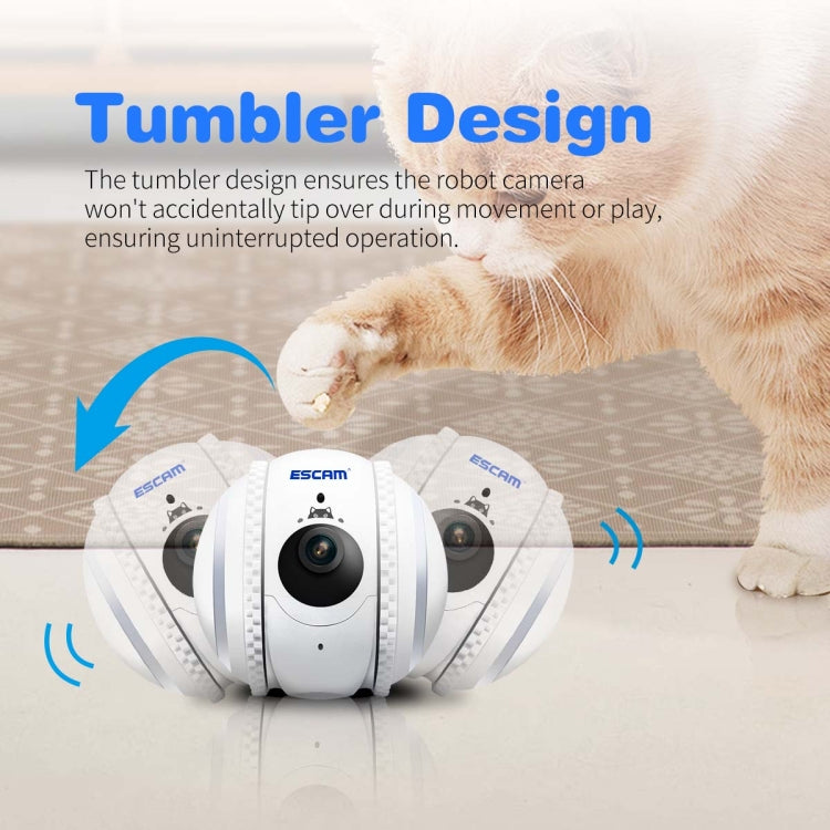 ESCAM QF011 Telecamera robot per animali domestici 2MP