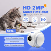 ESCAM QF011 Telecamera robot intelligente per animali domestici da 2 MP con visione notturna e telecomando APP, QF011