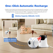 ESCAM QF011 Telecamera robot intelligente per animali domestici da 2 MP con visione notturna e telecomando APP, QF011