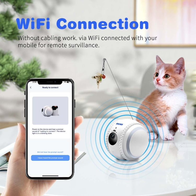 ESCAM QF011 Telecamera robot per animali domestici 2MP
