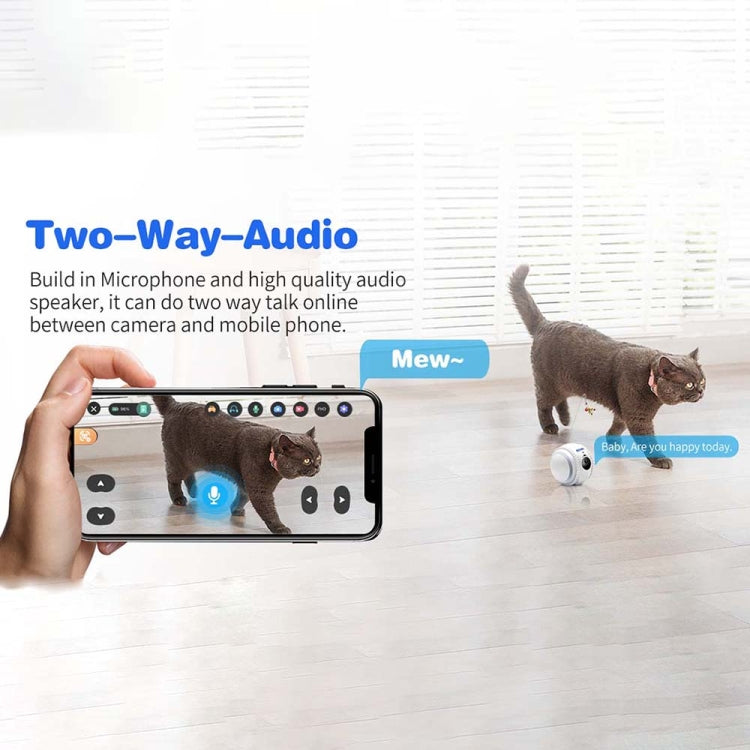 ESCAM QF011 Telecamera robot per animali domestici 2MP