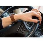 Cinturino di ricambio per cinturino di ricambio in vera pelle con trama di cavallo pazzo retrò, For Apple Watch 5 & 4 44mm / 3 & 2 & 1 42mm, For Apple Watch Series 7 41mm / 6 & SE & 5 & 4 40mm / 3 & 2 & 1 38mm