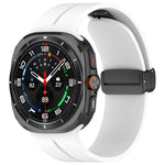 Cinturino per orologio in silicone con fibbia pieghevole magnetica, For Samsung Galaxy Watch Ultra 47mm / Ultra 2025