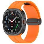 Cinturino per orologio in silicone con fibbia pieghevole magnetica, For Samsung Galaxy Watch Ultra 47mm / Ultra 2025