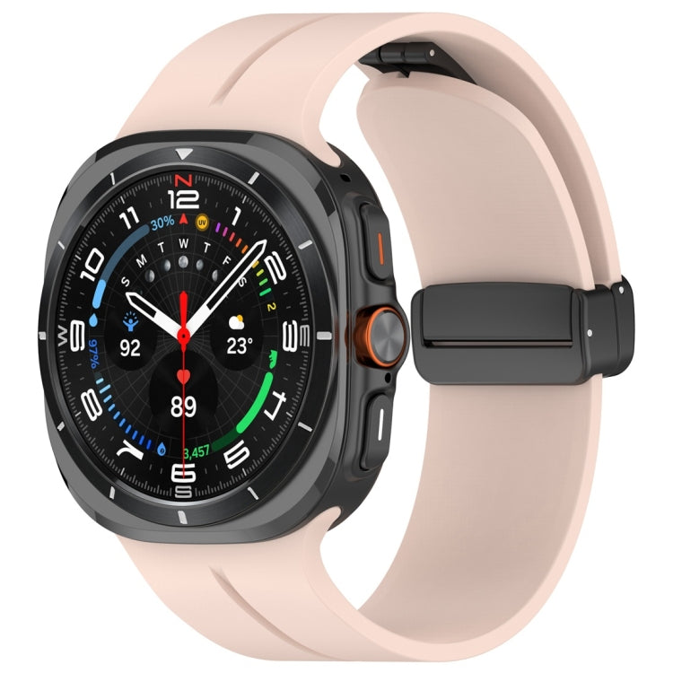 Cinturino per orologio in silicone con fibbia pieghevole magnetica, For Samsung Galaxy Watch Ultra 47mm / Ultra 2025