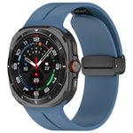 Cinturino per orologio in silicone con fibbia pieghevole magnetica, For Samsung Galaxy Watch Ultra 47mm / Ultra 2025