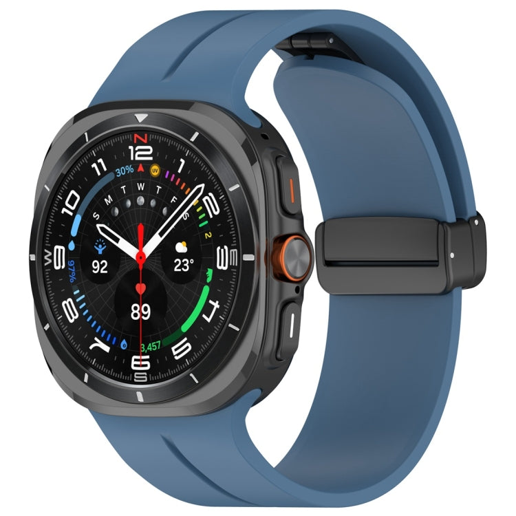 Cinturino per orologio in silicone con fibbia pieghevole magnetica, For Samsung Galaxy Watch Ultra 47mm / Ultra 2025