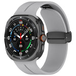 Cinturino per orologio in silicone con fibbia pieghevole magnetica, For Samsung Galaxy Watch Ultra 47mm / Ultra 2025