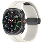 Cinturino per orologio in silicone con fibbia pieghevole magnetica, For Samsung Galaxy Watch Ultra 47mm / Ultra 2025