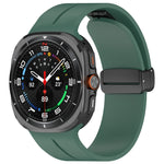 Cinturino per orologio in silicone con fibbia pieghevole magnetica, For Samsung Galaxy Watch Ultra 47mm / Ultra 2025
