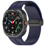 Cinturino per orologio in silicone con fibbia pieghevole magnetica, For Samsung Galaxy Watch Ultra 47mm / Ultra 2025