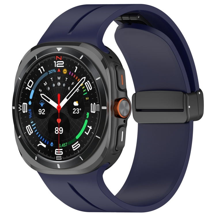 Cinturino per orologio in silicone con fibbia pieghevole magnetica, For Samsung Galaxy Watch Ultra 47mm / Ultra 2025