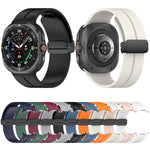 Cinturino per orologio in silicone con fibbia pieghevole magnetica, For Samsung Galaxy Watch Ultra 47mm / Ultra 2025