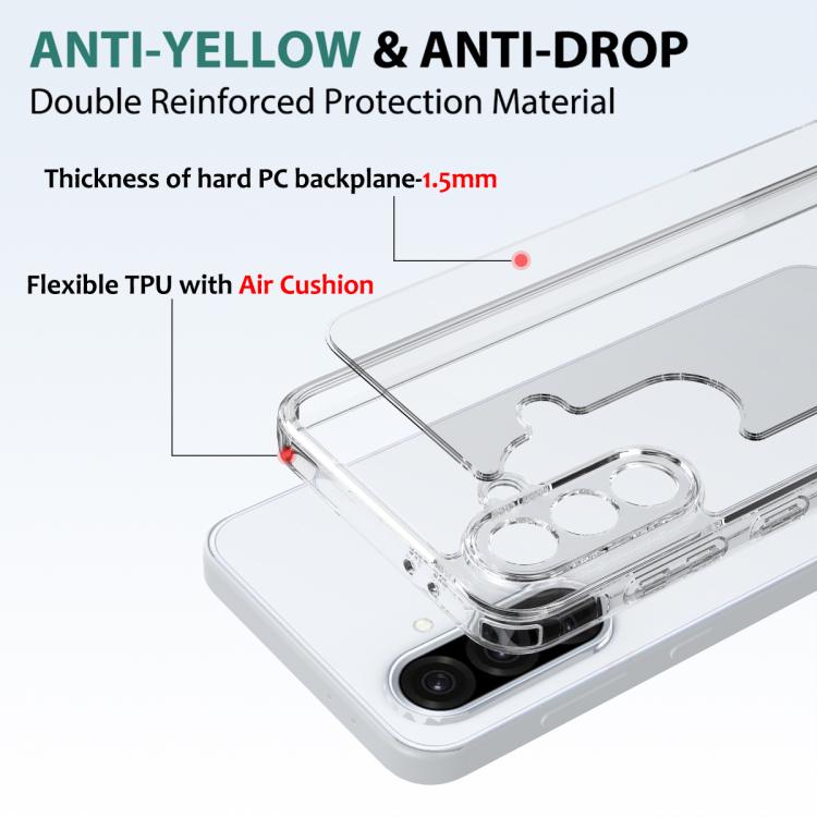Custodia per telefono in TPU acrilico antigraffio, For Galaxy S26 FE 5G, For Samsung Galaxy S26+ 5G, For Samsung Galaxy S26 Edge 5G, For Samsung Galaxy S26 Ultra 5G, For Samsung Galaxy S26 5G, For Samsung Galaxy S25 FE 5G, For Samsung Galaxy S25 Edge 5...