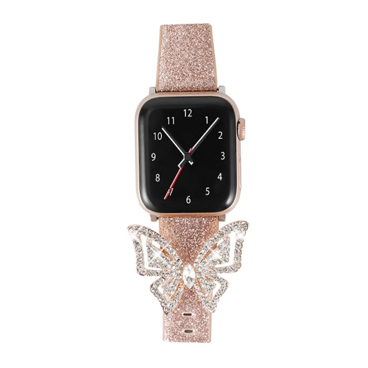 Cinturino glitter con fiocco per Apple Watch 38-44mm