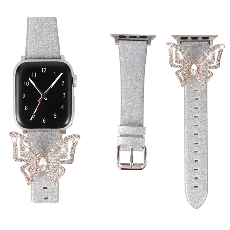 Cinturino glitter con fiocco per Apple Watch 38-44mm