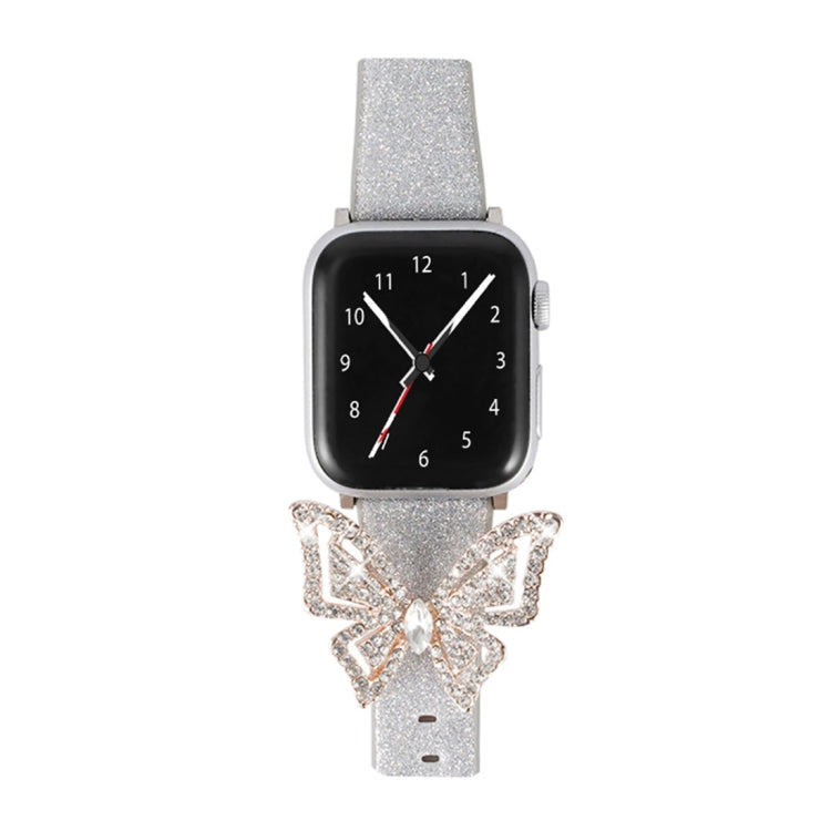 Cinturino glitter con fiocco per Apple Watch 38-44mm