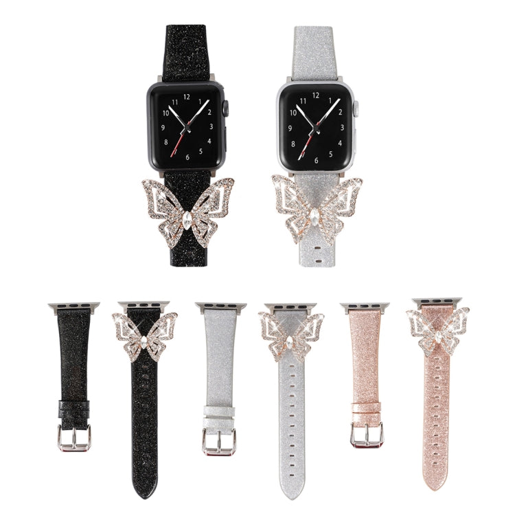 Cinturino glitter con fiocco per Apple Watch 38-44mm