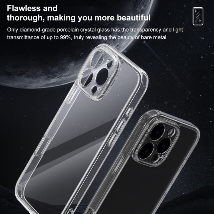 Custodia vetro trasparente con airbag per iPhone XS Max