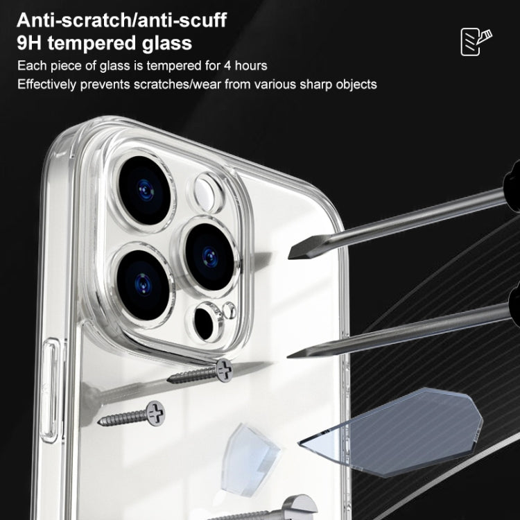Custodia vetro trasparente con airbag per iPhone XS Max