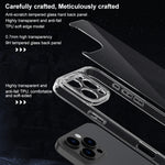 Custodia vetro trasparente con airbag per iPhone XS Max