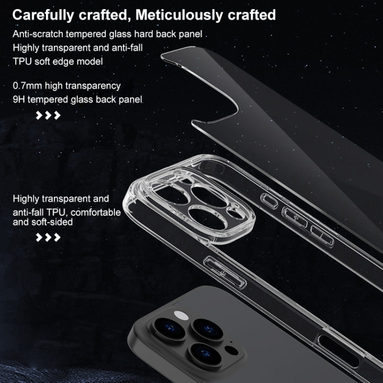 Custodia vetro trasparente con airbag per iPhone XS Max