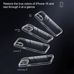 Custodia vetro trasparente con airbag per iPhone XS Max