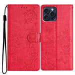 Custodia per cellulare in pelle con farfalle e fiori, For iPhone 18 Pro, For iPhone 18 Pro Max, For iPhone 17e / 16e, For iPhone 16 Pro Max