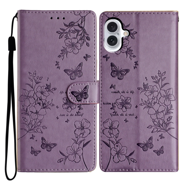 Custodia per cellulare in pelle con farfalle e fiori, For iPhone 16 Pro, For iPhone 16 Plus, For iPhone 16, For iPhone 15 Pro Max