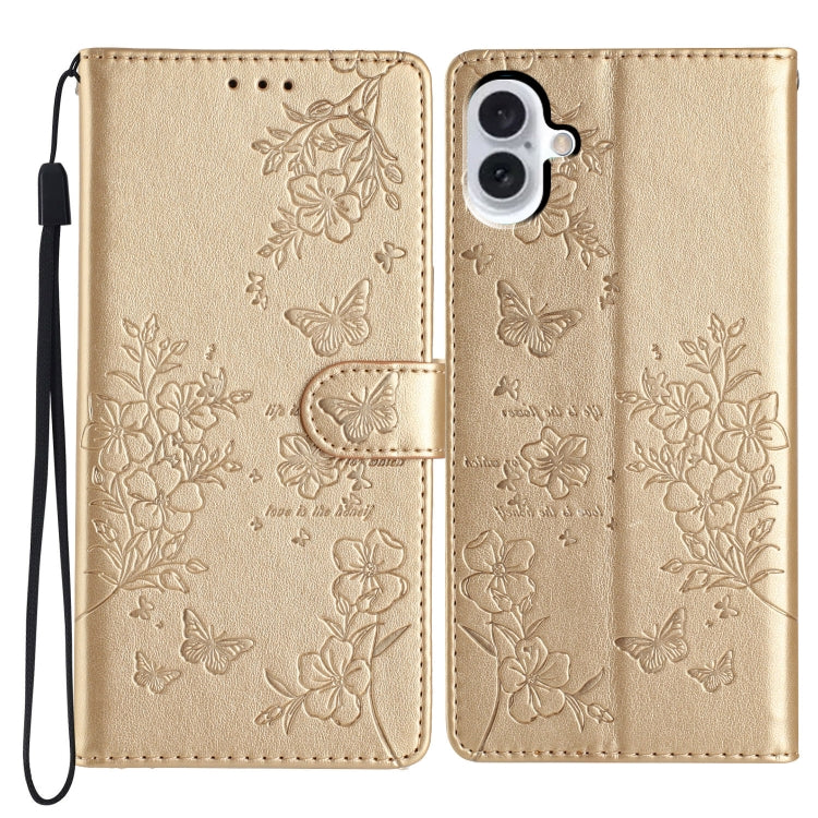 Custodia per cellulare in pelle con farfalle e fiori, For iPhone 16 Pro, For iPhone 16 Plus, For iPhone 16, For iPhone 15 Pro Max