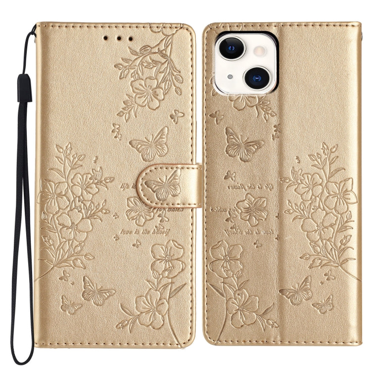 Custodia per cellulare in pelle con farfalle e fiori, For iPhone 15 Pro, For iPhone 15 Plus, For iPhone 15, For iPhone 14 Plus