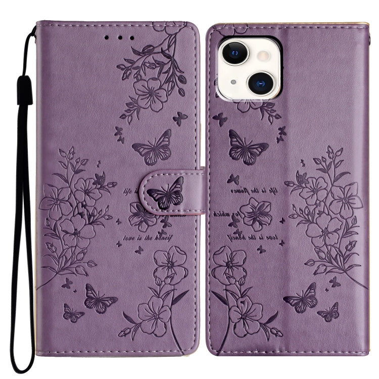 Custodia per cellulare in pelle con farfalle e fiori, For iPhone 15 Pro, For iPhone 15 Plus, For iPhone 15, For iPhone 14 Plus