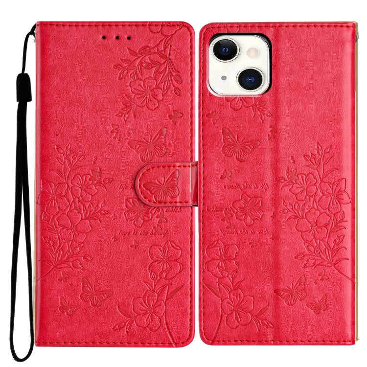 Custodia per cellulare in pelle con farfalle e fiori, For iPhone 15 Pro, For iPhone 15 Plus, For iPhone 15, For iPhone 14 Plus