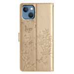Custodia per cellulare in pelle con farfalle e fiori, For iPhone 14, For iPhone 14 Pro, For iPhone 14 Pro Max, For iPhone SE 2022 / SE 2020
