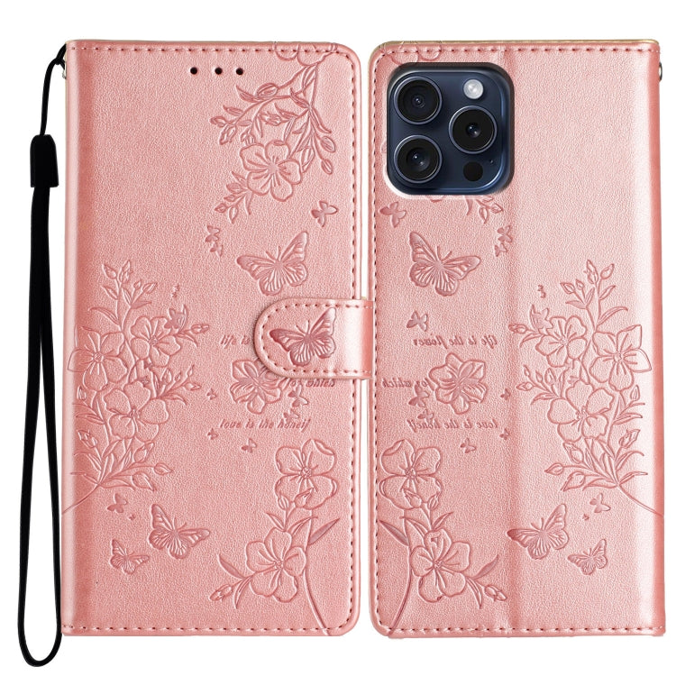 Custodia per cellulare in pelle con farfalle e fiori, For iPhone 14, For iPhone 14 Pro, For iPhone 14 Pro Max, For iPhone SE 2022 / SE 2020